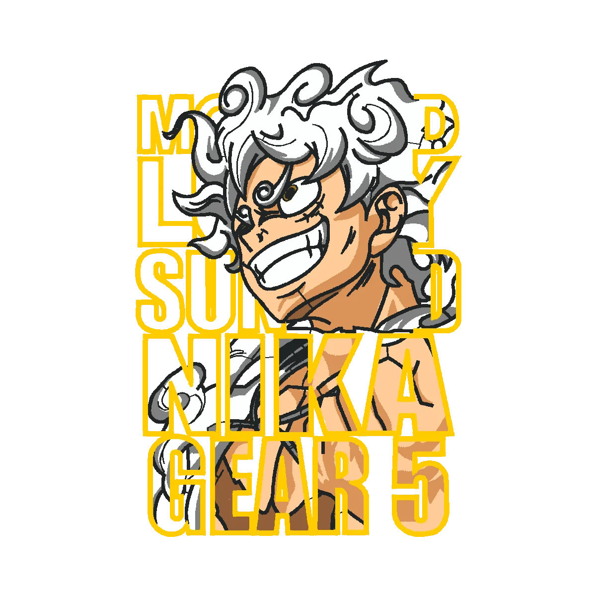 Diseño Gear 5 Luffy 9in