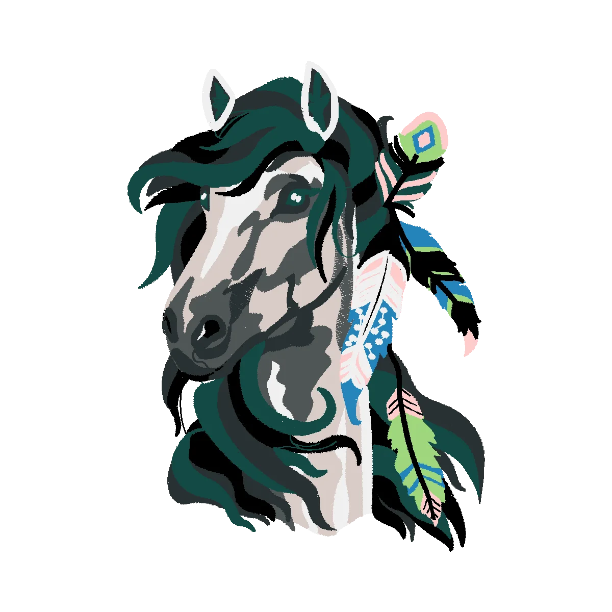Diseño Horse-16x26