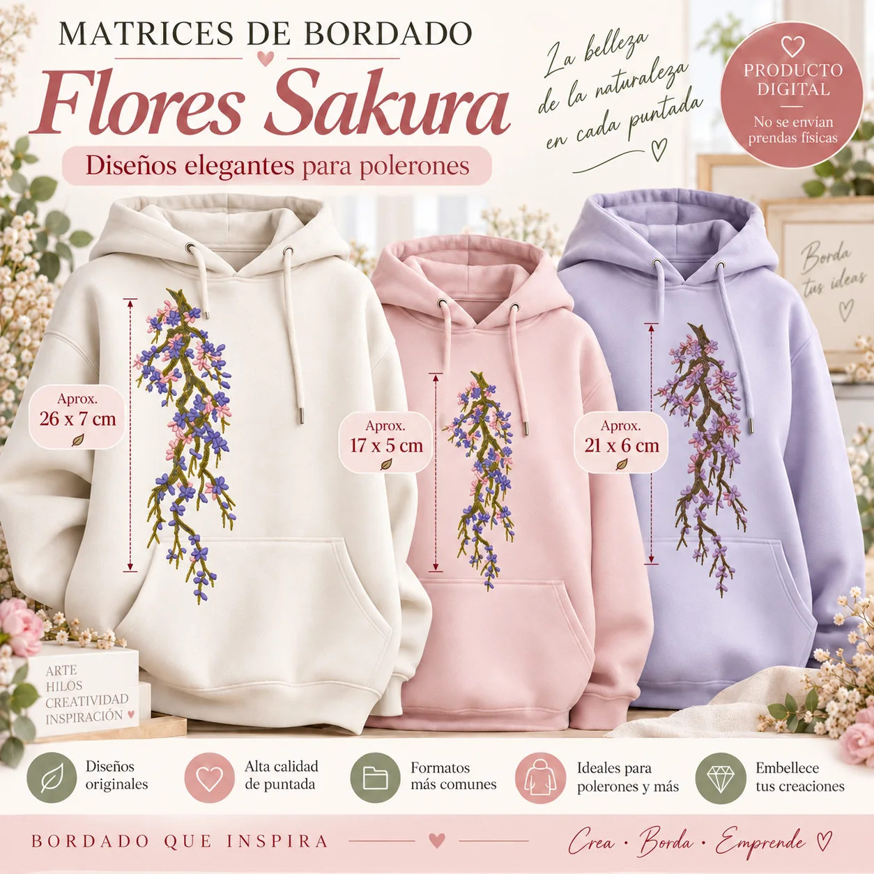 3 Matrices Flores Sakura