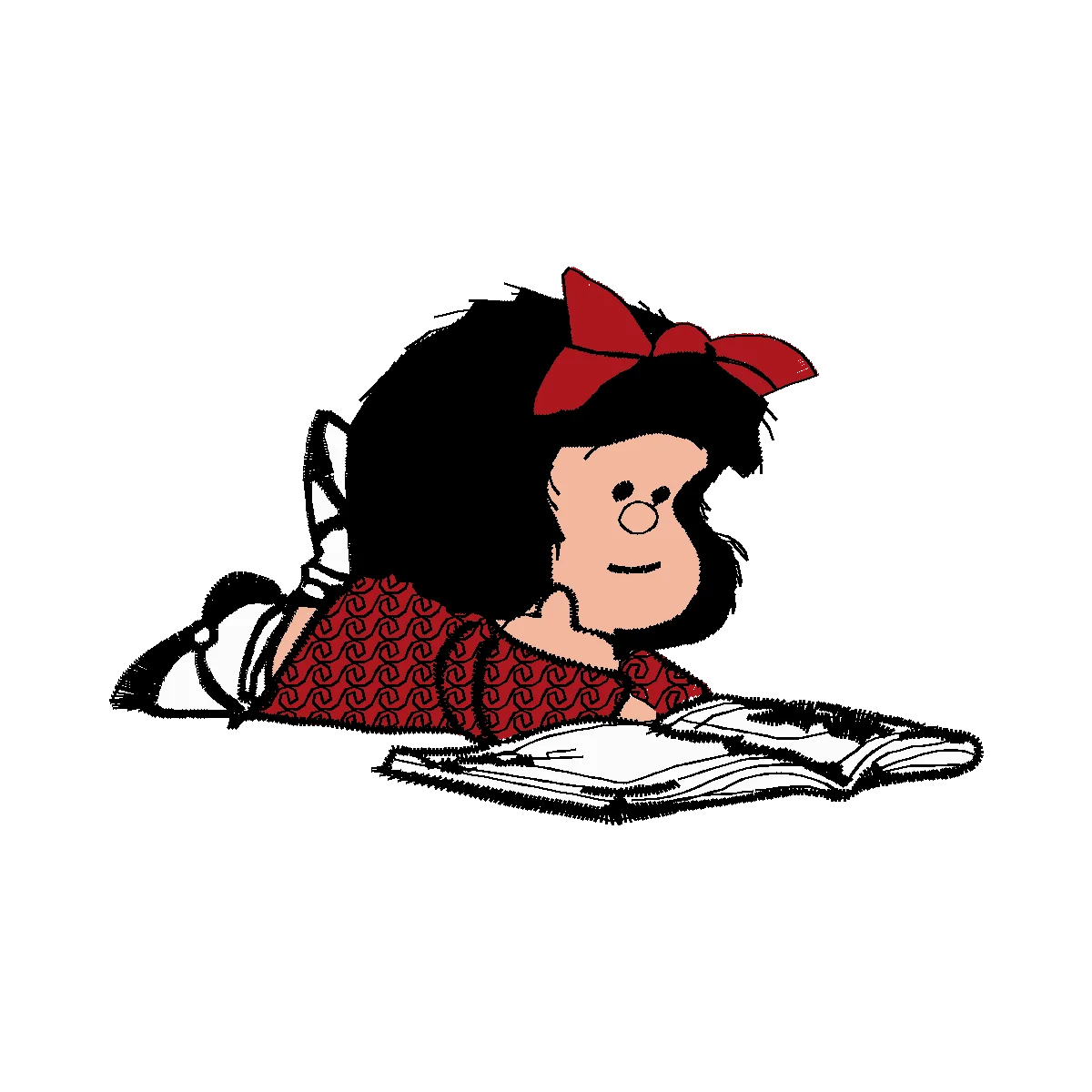 Diseño mafalda acostada