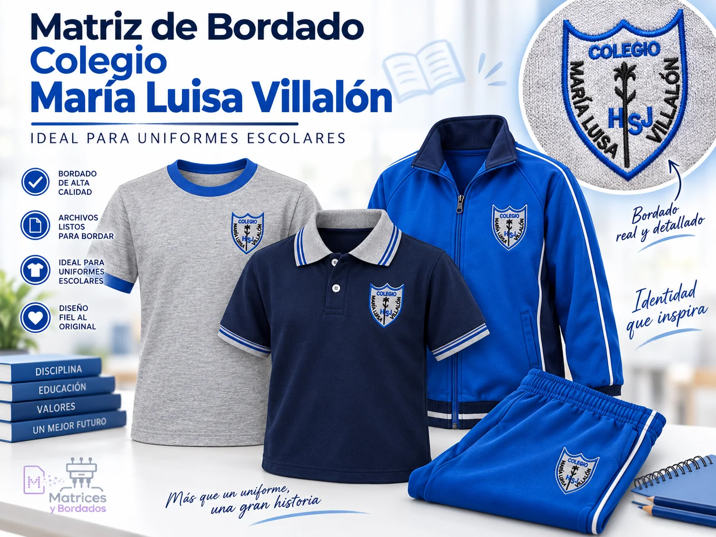 Matriz de bordado Colegio María Luisa Villalón