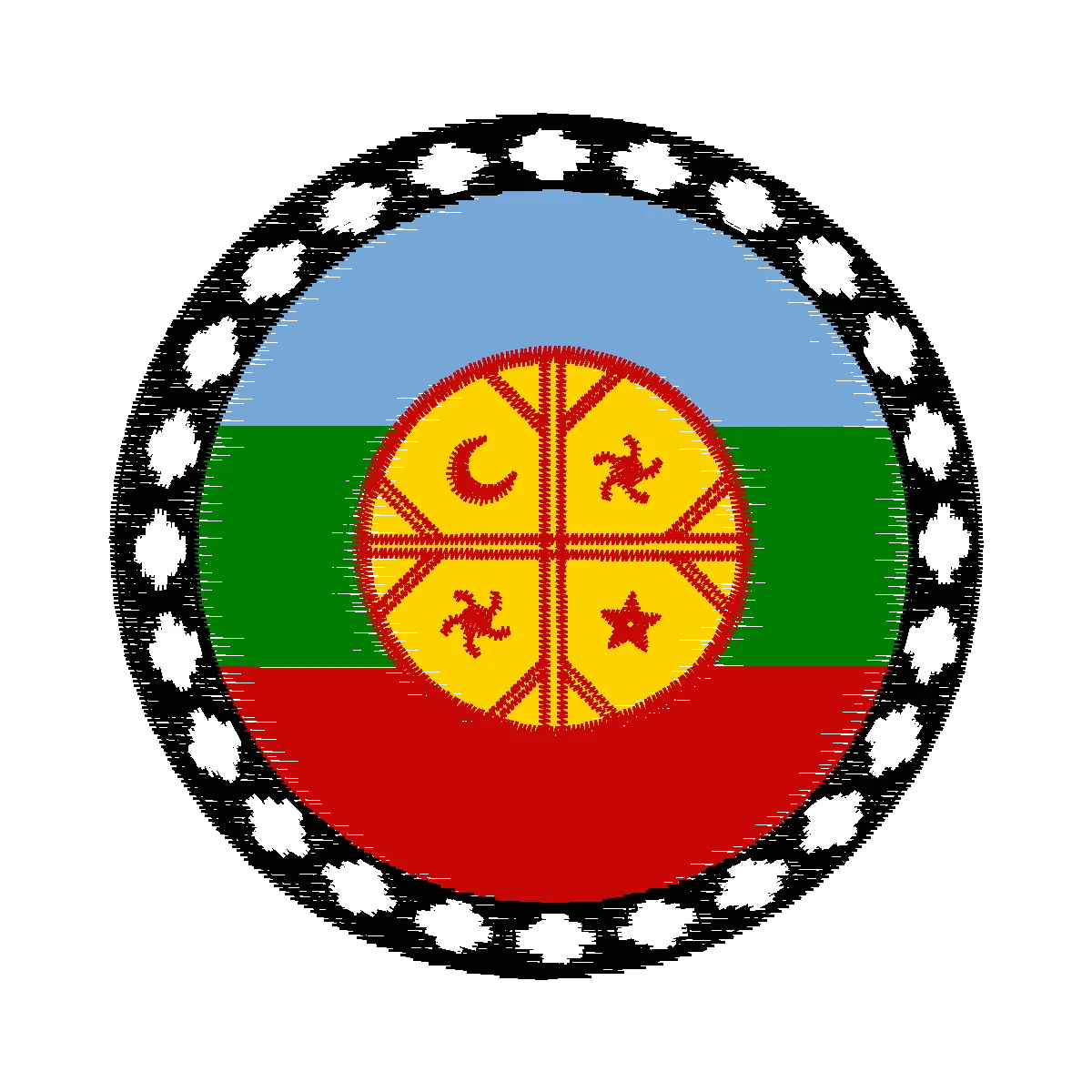 Diseño mapuche Redonda8