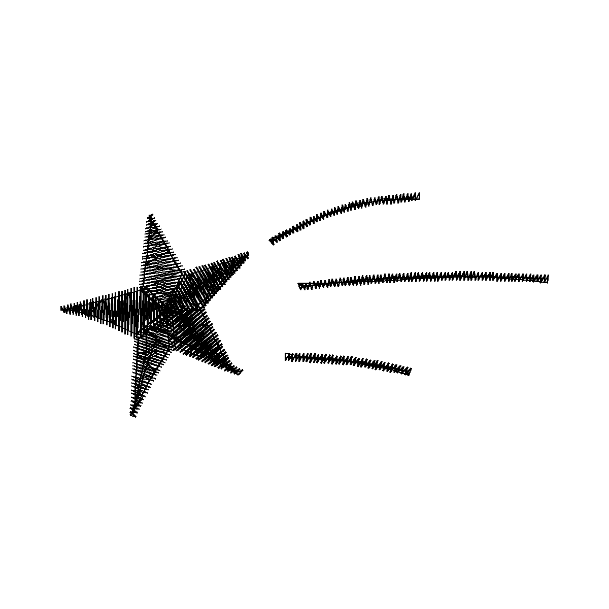 Diseño estrella fugaz