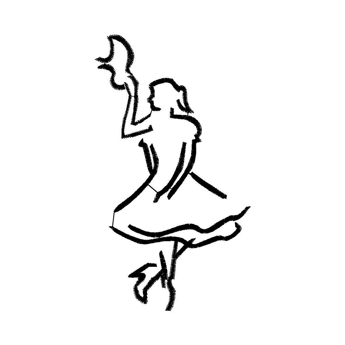 Diseño bailarina cueca