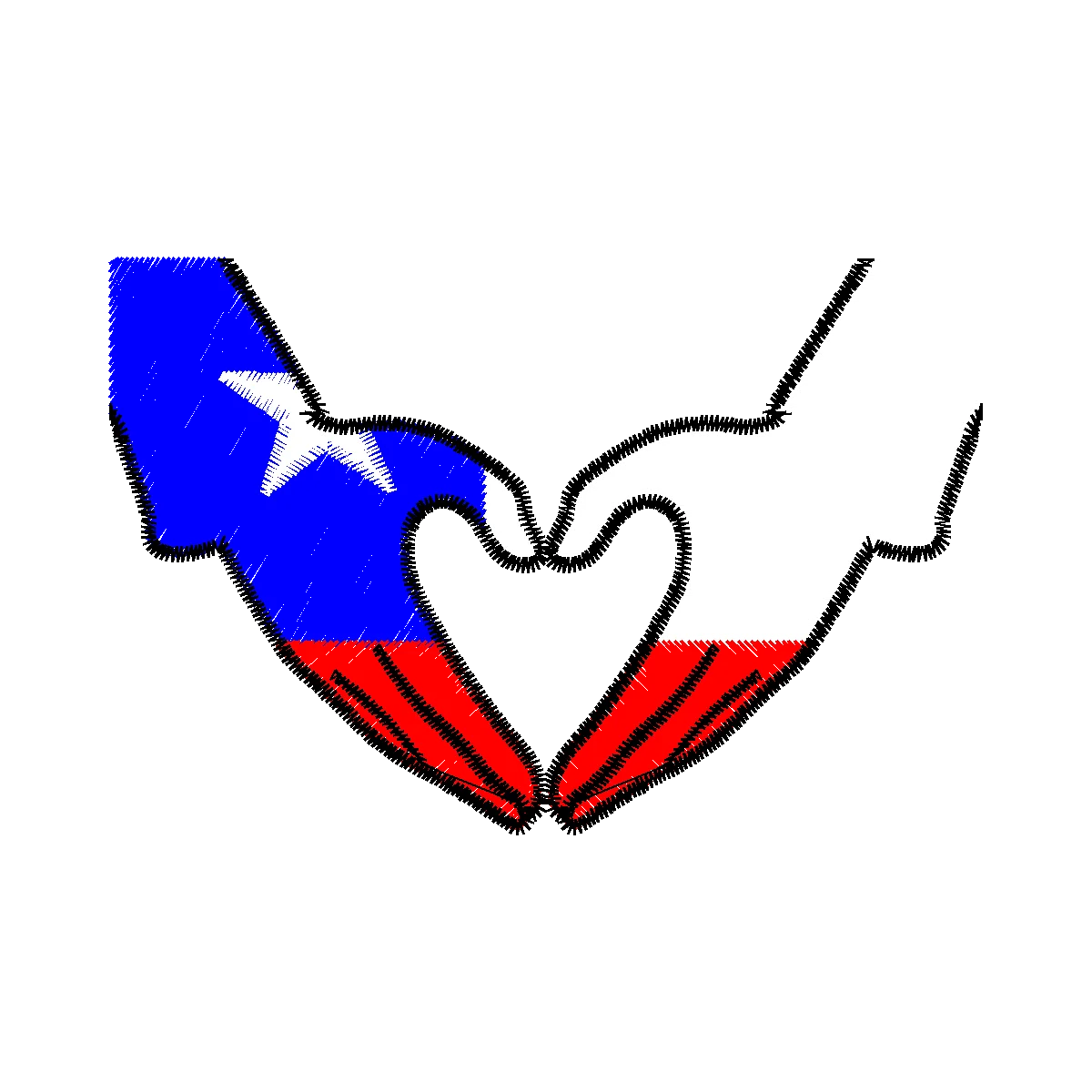 Diseño manos corazon 2