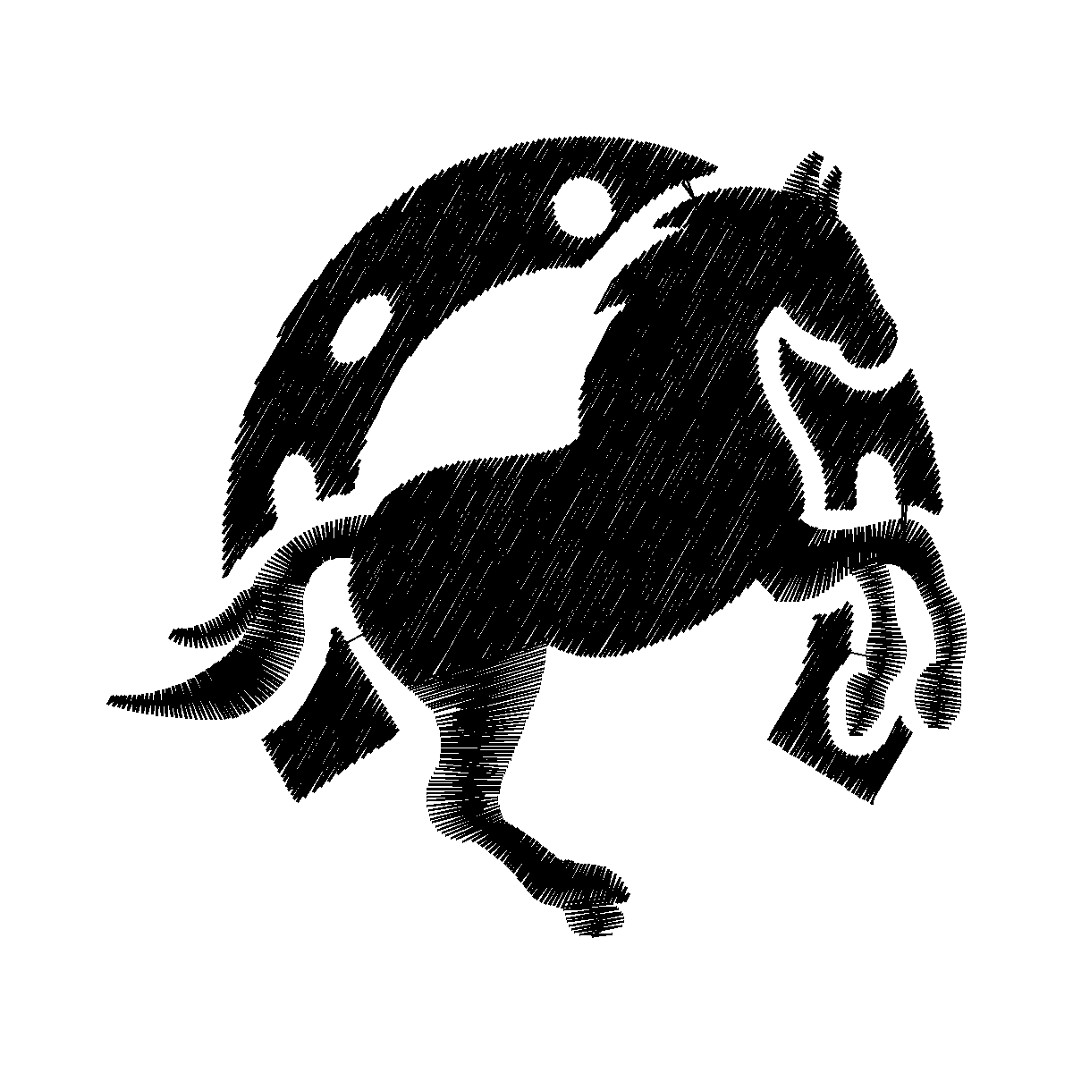 Diseño CABALLO HERRADURA 8