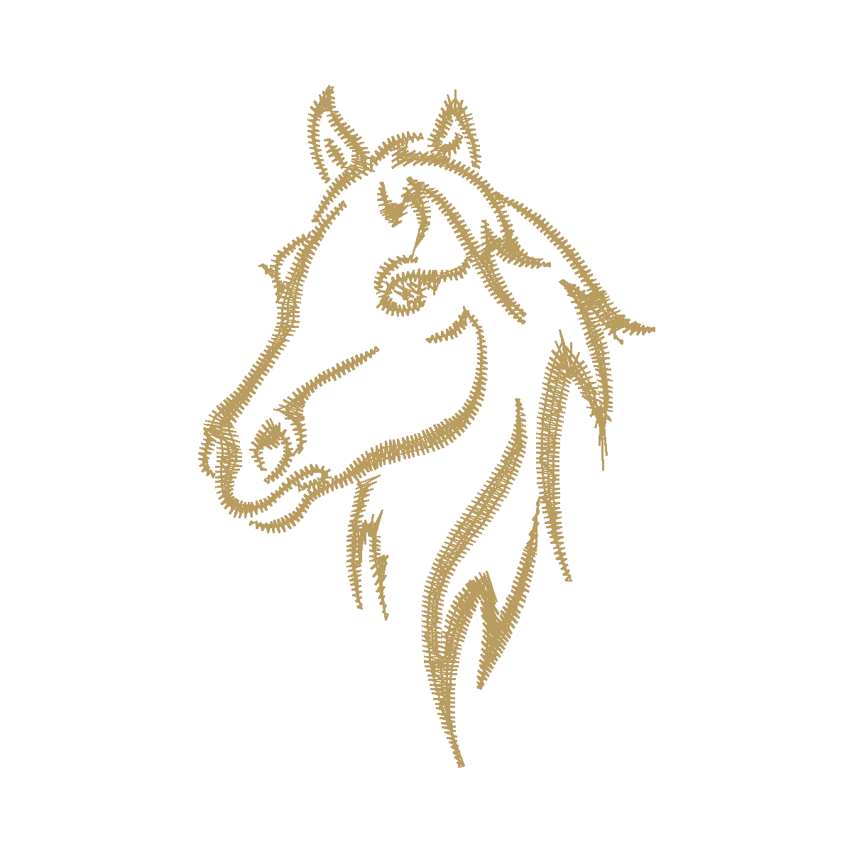 Diseño caballo lineas