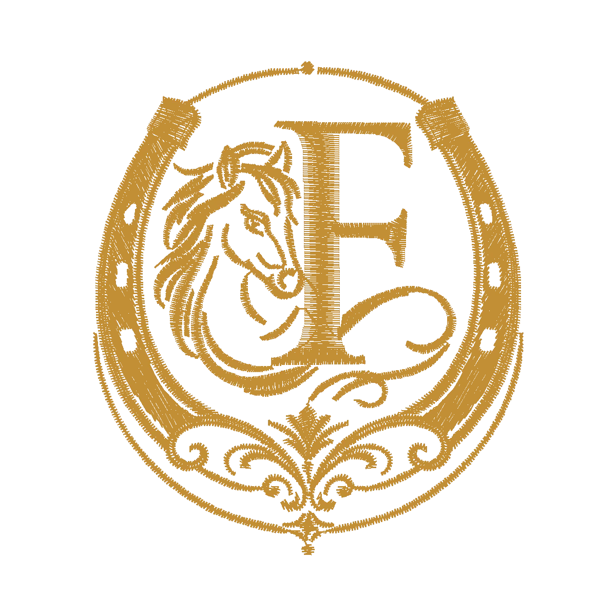 Diseño herradura caballo f